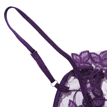 Lace Blomster Bh-Transparent Sexet Ikke Justerbar Solid Farve Undertøj Mode Kvindelige Wire Gratis Undertøj