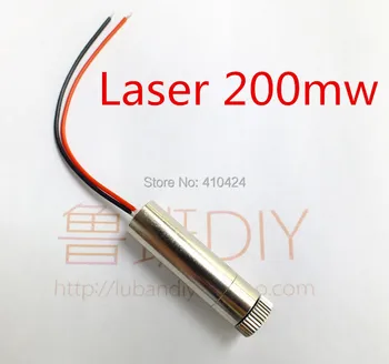 Laser Modul mini cnc engraving machine klap 200mw rød
