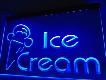 LB462 - Nyeste Ice Cream Cafe Logo LED Neon Lys Tegn home decor håndværk