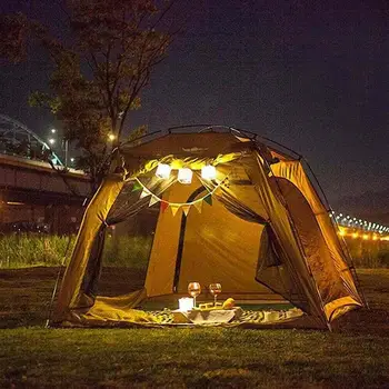 LED Folde Udendørs Lys Solenergi Lyse Oppustelige Lanterne Lampe Camping Vandring Til Camping Nødsituation kit Og Rejser