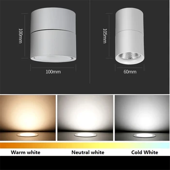 LED Overflade Monteret Loft Lampe 3W/5W/7W//10W/12W Sammenklappelig Og 360 Graders Roterbar Dæmpbar Baggrund Spot Lys Til Indendørs