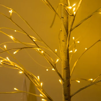 LED Træ lys for Silver Birch Lampe dekorationer home holiday EU Indendørs Moderne og Kreative træ belysning drop shipping