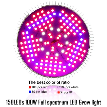 Led vækst Lys Fulde Spektrum Voksende Led-Lys UV-IR-Lys Til Indendørs Plante lys, der Hydroponiske System Vokse 30W 80W 50W 100W 120W