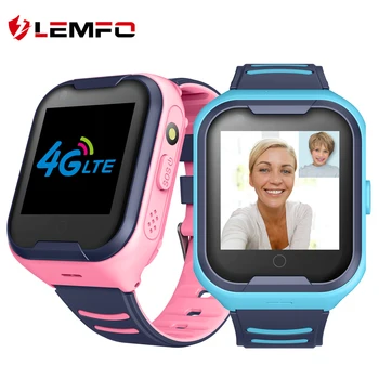 LEMFO G4H 4G Kids Smart Ur GPS Wifi Ip67 Vandtæt 650Mah Store Batteri, 1,4 Tommer Skærm Kamera Tage Video Smartwatch Børn