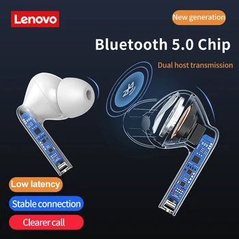 Lenovo XT90 Trådløse Hovedtelefon Bluetooth-5.0 Sports Hovedtelefon-Touch-Knappen IPX5 Vandtæt Headset med 300mAh Opladning Box