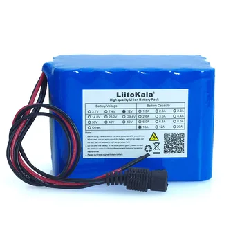 LiitoKala Ny Beskyttelse Stor kapacitet 12 V 10Ah 18650 Genopladeligt lithium batteri 12v 10000 mAh kapacitet med BMS