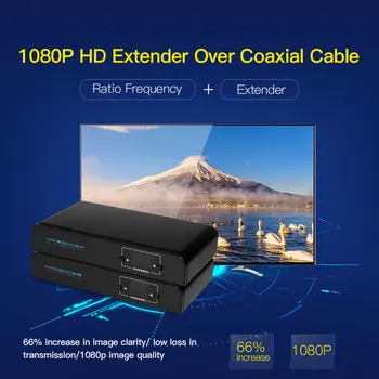 LKV379 1080P HD-Extender Over Coaxial Kabel-HD-Signal til HD Digital TV-Signal, der er Baseret på DVB-T CATV Op Til 500m