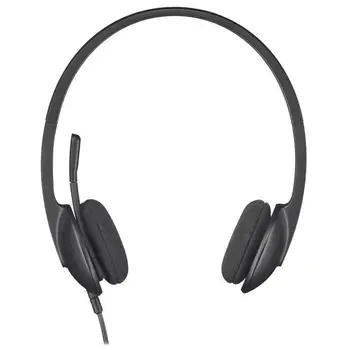 Logitech H340 Over-ear USB Stereo Hovedtelefoner 1,8 M Line Headset med Mikrofon til Windows, MacOS ChromeOS kontorbrug