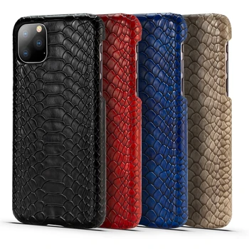 Luksus læder slange hard case til iPhone 11 Pro Max 12 11Pro telefonen tilfælde søde ultra tynd python cover til iPhone x xs antal xr 10