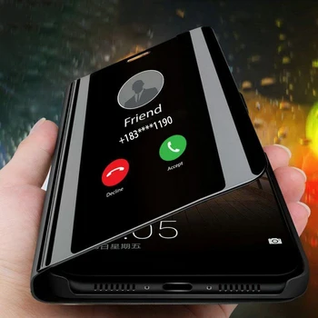 Luksus Smart Spejl Flip Phone Case For iPhone 6 6S Plus 7 8 X XR XS taske Til iPhone 11 Pro Max antal Beskyttende Indehaveren Stående Dække