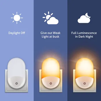 Lys Sensor Control Nat Lys-Sensor Lampe Mini EU USA UK Stik Nyhed-Pladsen Soveværelse lampe Til Baby Gave lys