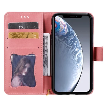Lysende Pige Glød Flip Wallet Læder taske Soft Phone Silikone Cover Shell Coque Funda til iPhone XS 11 Pro MAX antal XR 11 Pro 11 X