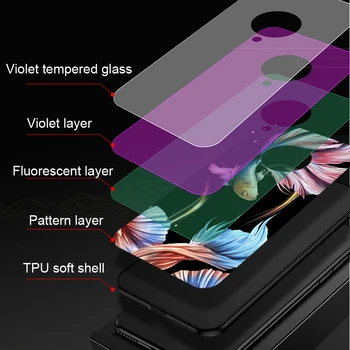 Lysende Sagen for Huawei P40 Pro Nova 7i 6se 5t 3i Ære 20 Pro 9X Y9S P20-P30 Mate 30 Pro Hærdet Glas Shell Funda Case Cover
