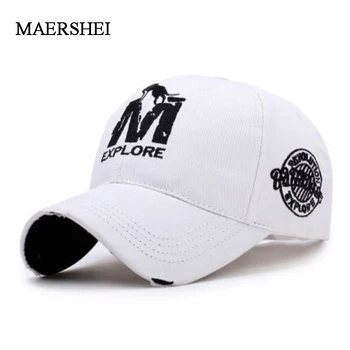 MAERSHEI Fashion par broderede baseball cap mænds udendørs sport hat damer solcreme visor cap