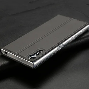Magnetisk Flip Book Case Cover Til Sony Xperia XA1 Plus Ultra XZ1 XZ2 Premium XZ X Kompakt XP Z5 Mini L1 Z6 XA2 XZ3 4 5Coque Capa
