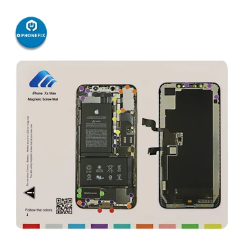 Magnetisk Skrue Måtte til iPhone 11Pro Max X XR XS Max Arbejde Guide Pad LCD-Skærmen for at Åbne reparationsværktøj Måtte til iPhone 7P 7 8 8 8P