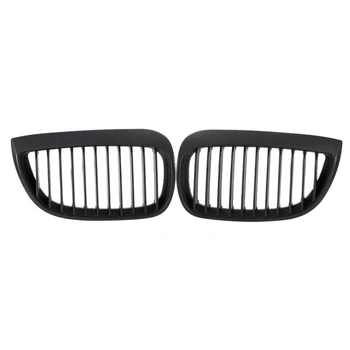 Matte BLACK KIDNEY GRILLES GRILL FOR BMW E87 1 SERIES 04-07