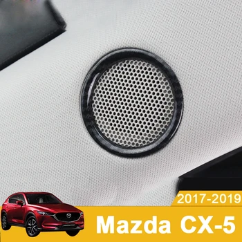 MAZDA CX-5 CX5 2017 2018 2019 ABS Chrome hoveddør Vindue Inderste Trekant En Kolonne Lyd Speake Cover Sticker Trim Tilbehør