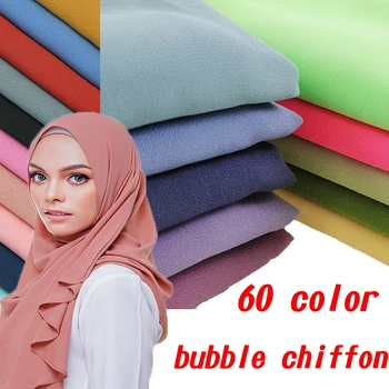 Mode almindelig boble Chiffon Muslimske Tørklæde Kvinder Instant Hijab eller Tørklæde Islamiske foulard Sjaler og Wraps Neon Hoved Tørklæde