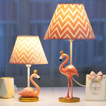Moderne Deco Dejlig Flamme Fugl Bordlampe Kreative Led Desk Lys Til Stuen Børn Soveværelse Sengelampe Indendørs Lys E27