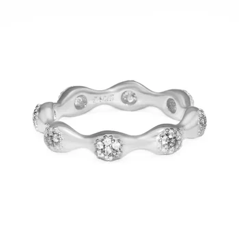 Moderne LovePods Ring 925 Sterling Sølv Klare CZ Dekoration Finger Ringe til Kvinder Bryllup Smykker Tilbehør