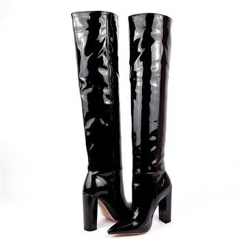 MORAZORA 2020 Stor størrelse 34-43 mode over knæet støvler sexet ekstrem høje hæle spids tå damer sko vinteren kvinder støvler