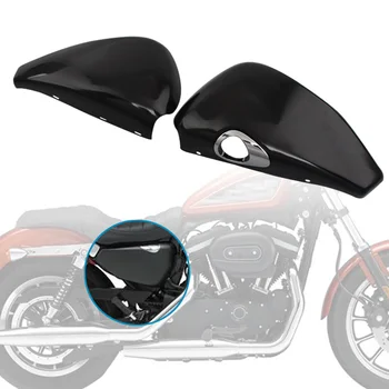 Motorcykel Sort Højre Side af Olie Tank Cover til Venstre Batteri Paneles Cover Sæt For Harley Sportster 1200 883 XL