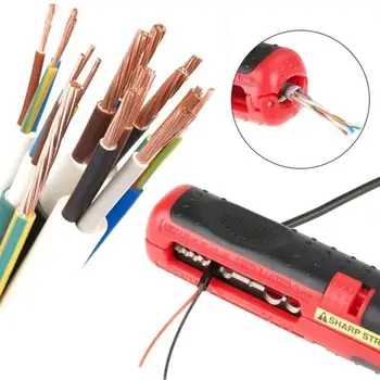 Multifunktionelle Electric Wire Stripper Sk5 Stål Kabel-Stripping Slange Til Bil Pen Klemme Maskine Reparationer Fjernelse af Tang C5B0