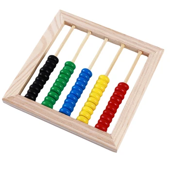 Multifunktions Abacus Læring Stå Træ-Montessori Legetøj Tælle Kognition yrelsen Tidlig Pædagogisk Matematik Legetøj Til Børn Gave
