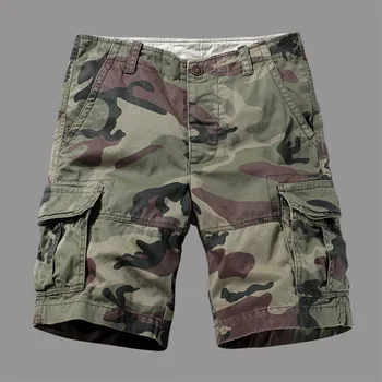 Mænd Udendørs Camouflage Militære Taktiske Shorts slidstærkt, Åndbart Multi-lomme, Overalls, Klatring, Vandring Sport Shorts