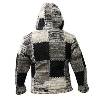 Mænds Sweater Frakke 2020 Foråret Efteråret Herre Hooded Stribe Pelsen Tyk Lynlås Uld Sweater Cardigan Trøjer Mandlige