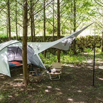 Naturehike 700g Baldakin Camping Telt Tarp Ultralette Bærbare 150D Regntæt Solcreme Udendørs Markiser Rejser, Camping Vandring
