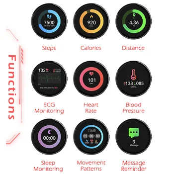 Nord Kant Smart Ur Mand Blodtryk IP67 Vandtæt Smartwatch 2020 Fitness Tracker-Armbånd pulsmåler EKG-PPG