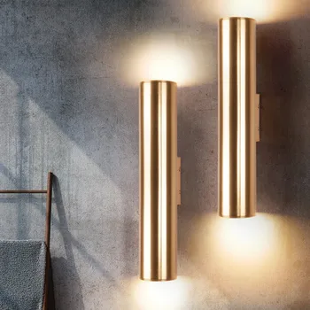 Nordlige Art Guld Spisestue væglampe Retro LED Køkken Hotel Soveværelse Korridor Lyset Gratis Fragt