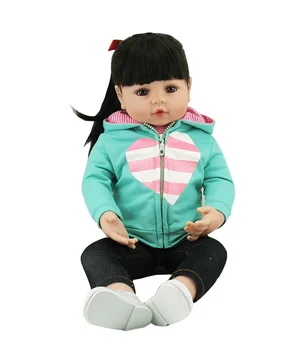 NPK Bebes Reborn dukke 47CM silikone dukke Pige Reborn Baby Doll Toy Naturtro Nyfødte Prinsesse victoria Doll Menina for børn