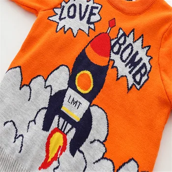 Ny 2020-Baby Vinter Tøj, Børn Trøjer Mode Drenge Sweater Toppe Raketter Drenge Piger Tøj