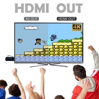 Nye 4K-HDMI Video Game Console Bygget i 568/ 628 Klassiske Spil Mini Retro Konsol Trådløse Controller HDMI-Udgang Dobbelt Spillere