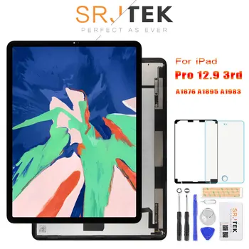 Nye Ankomst Til iPad Pro 12.9 3 3rd Gen 2018 A1876 AA1895 A1983 LCD-Display Matrix Touch Screen Digitizer Panel Montage