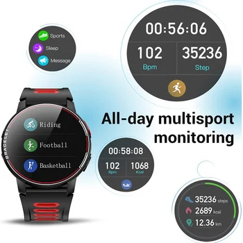 Nye S20 IP68 Vandtæt Sport Smart Ur Fitness Tracker Multi-Funktion 1,3 Tommer Runde skærm Smartwatch Til Android, IOS