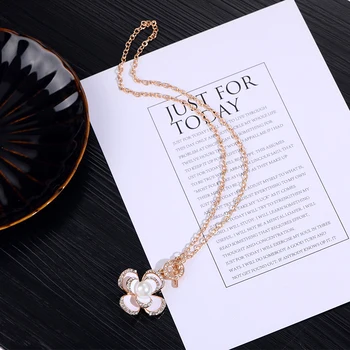 Nye Sorte Blomster Berømte Luksus Top Brand Designer Mode Charme Smykker Perle Halskæde Til Kvinder