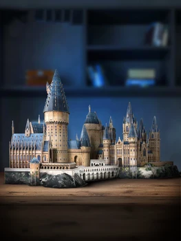 Nysgerrighed 3D-DIY-Film Legetøj Magic Castle Hogwart ' s Castle Pap Legetøj gaver til børn, voksne