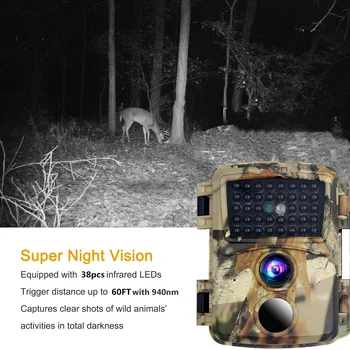 Offentlig 12MP 1080P Jagt Kamera Foto Fælde vildt Dyreliv hjem farmwork sikkerhed Trail Night vision Jagt Scouting Spil cam