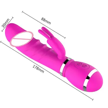 OLO Rabbit vibrator G Spot Dildo Vibrator Realistisk Dildo Vibratorer Klitoris Stimulator 12 Hastigheder Sex legetøj til Kvinder