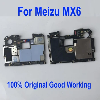 Original Ulåst Mobil Elektronisk Panel Bundkort Bundkort Til Meizu MX6 32GB Kredsløb hovedyrelsen kort gebyr flex kabel dele