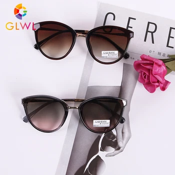 Overdimensionerede Solbriller med UV-solbriller Til kvinder Sort Nuancer Luksus Vintage Briller Cat Eye Brillerne Kvindelige Cool Solbrille 2021