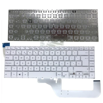 OVY SP Udskiftning tastaturer til ASUS Vivobook 15 X505 X505BA X505BP X505ZA spanske hvide notebook-Tastatur til bærbar dele Fast