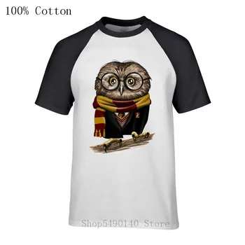 Parodi Mode Søde Ugle T-Shirt Mænd Nørd Toppe Hipster Tee Nyhed Magic Guiden T-Shirt Owly Sjove T-Shirts
