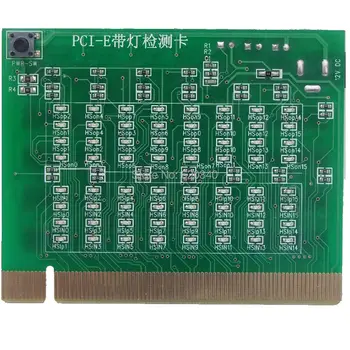 PCI-E 16X 4X 8X PCI-express Slot Tester Kortet for motherbaor Registrere southbridge kort eller åbne PCI-E med lys tester