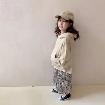 Piger Bære 2020 Efteråret og Vinteren Ny Japansk Leopard Print Chiffon Plisseret nederdel Nederdel