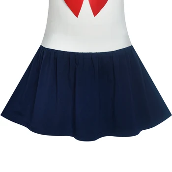 Piger Dress Sailor Moon Cosplay Skole Uniform Navy Blå, Sort Kostume Anime, Der Passer Disfraz Traje Bomuld Sommer Prinsesse Party